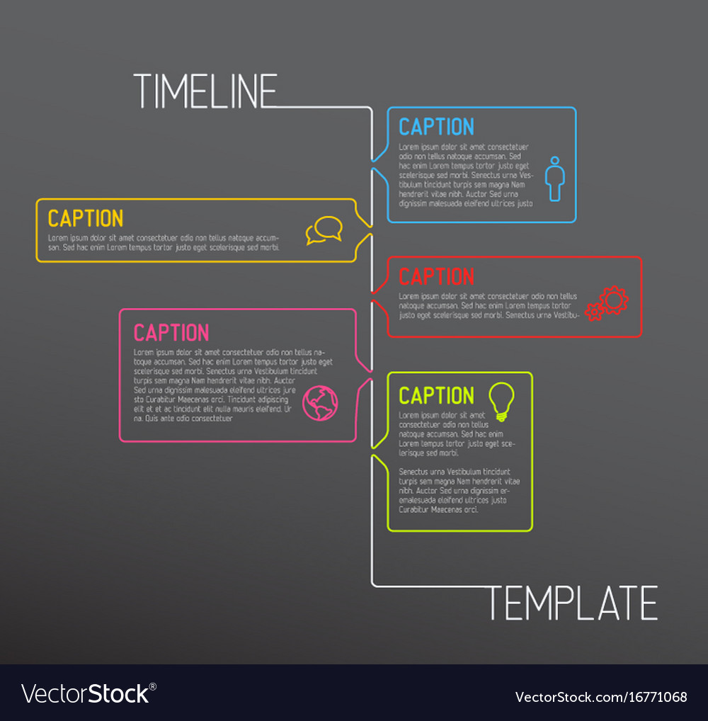 Infographic timeline report template Royalty Free Vector