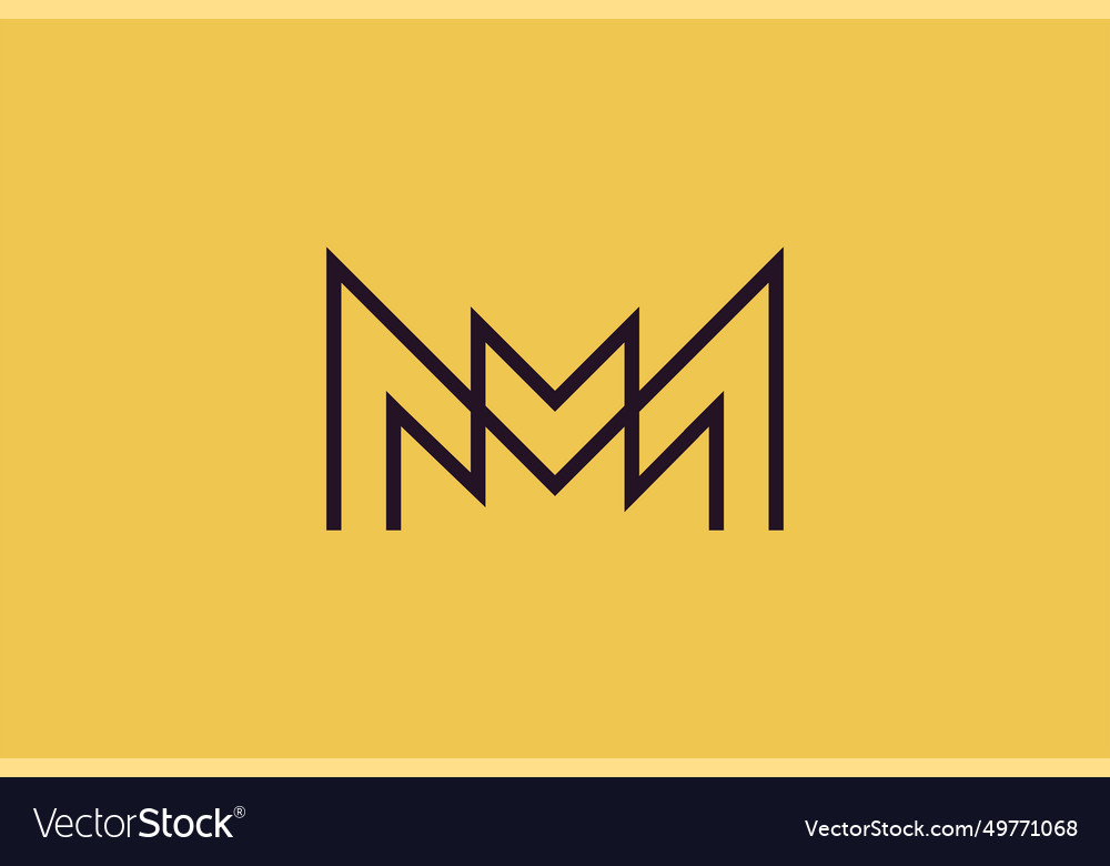 Letter M Logo Royalty Free Vector Image Vectorstock 8202