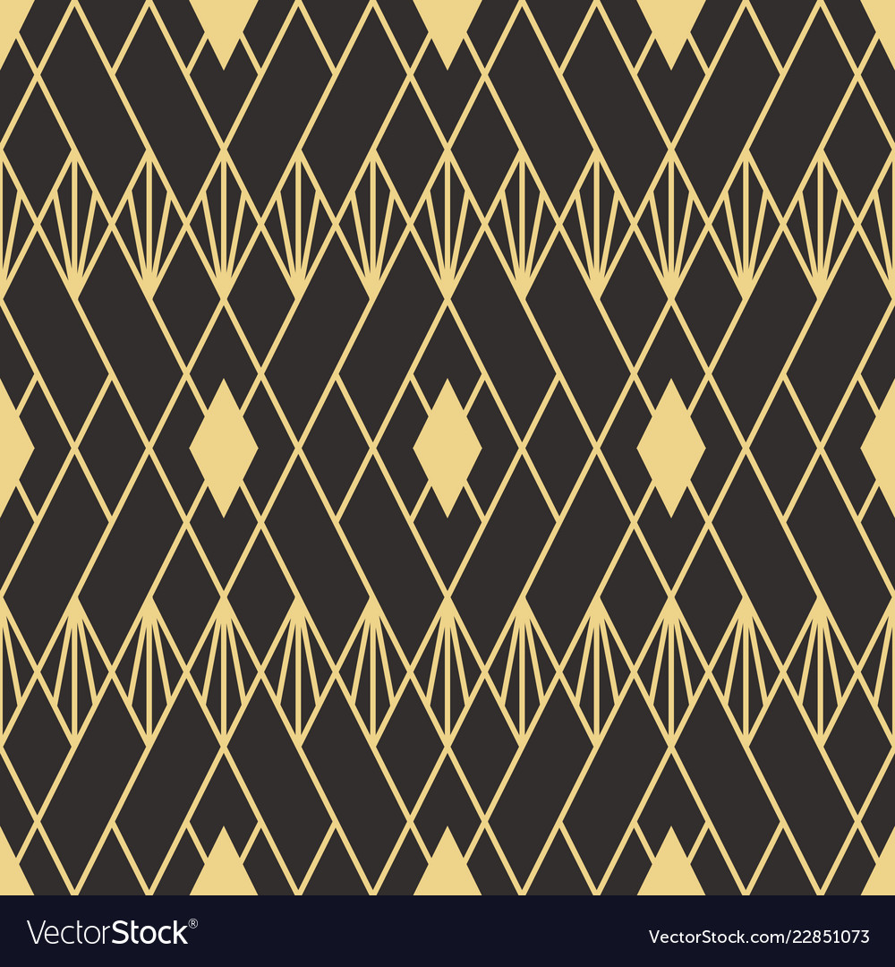 Abstract art deco seamless modern tiles pattern Vector Image