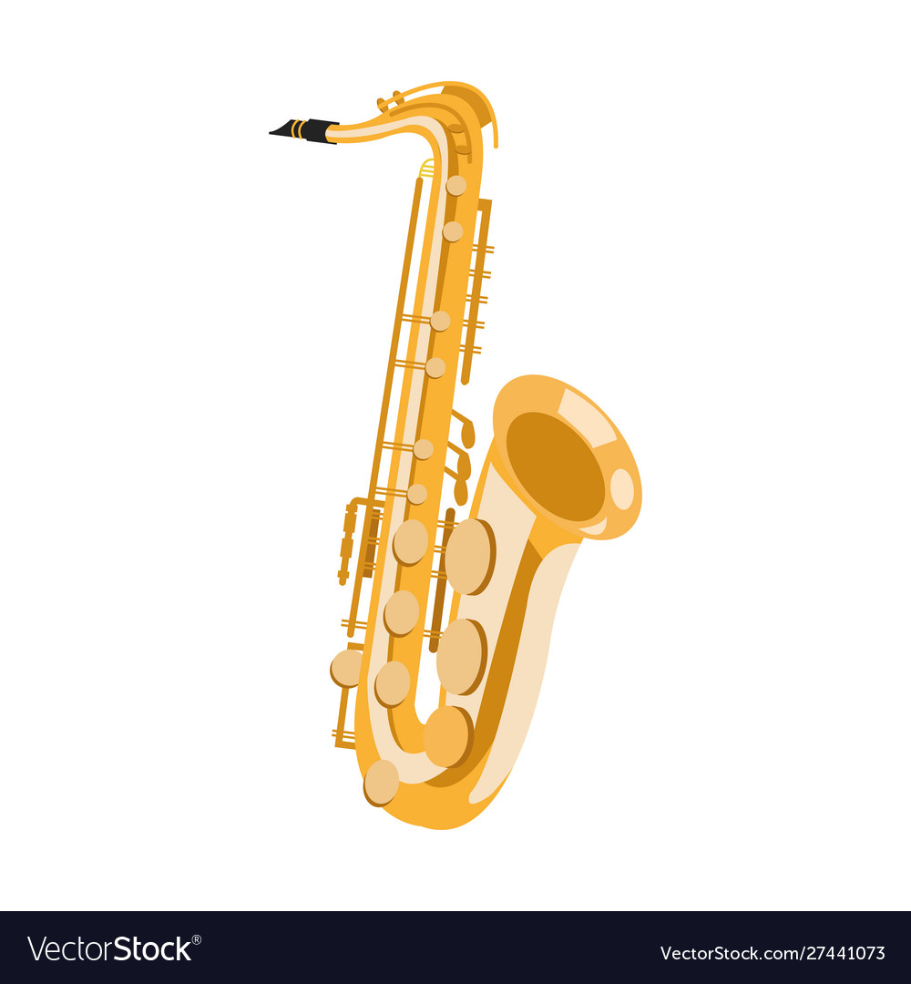 Classical instruments saxophone icon image Vector Image