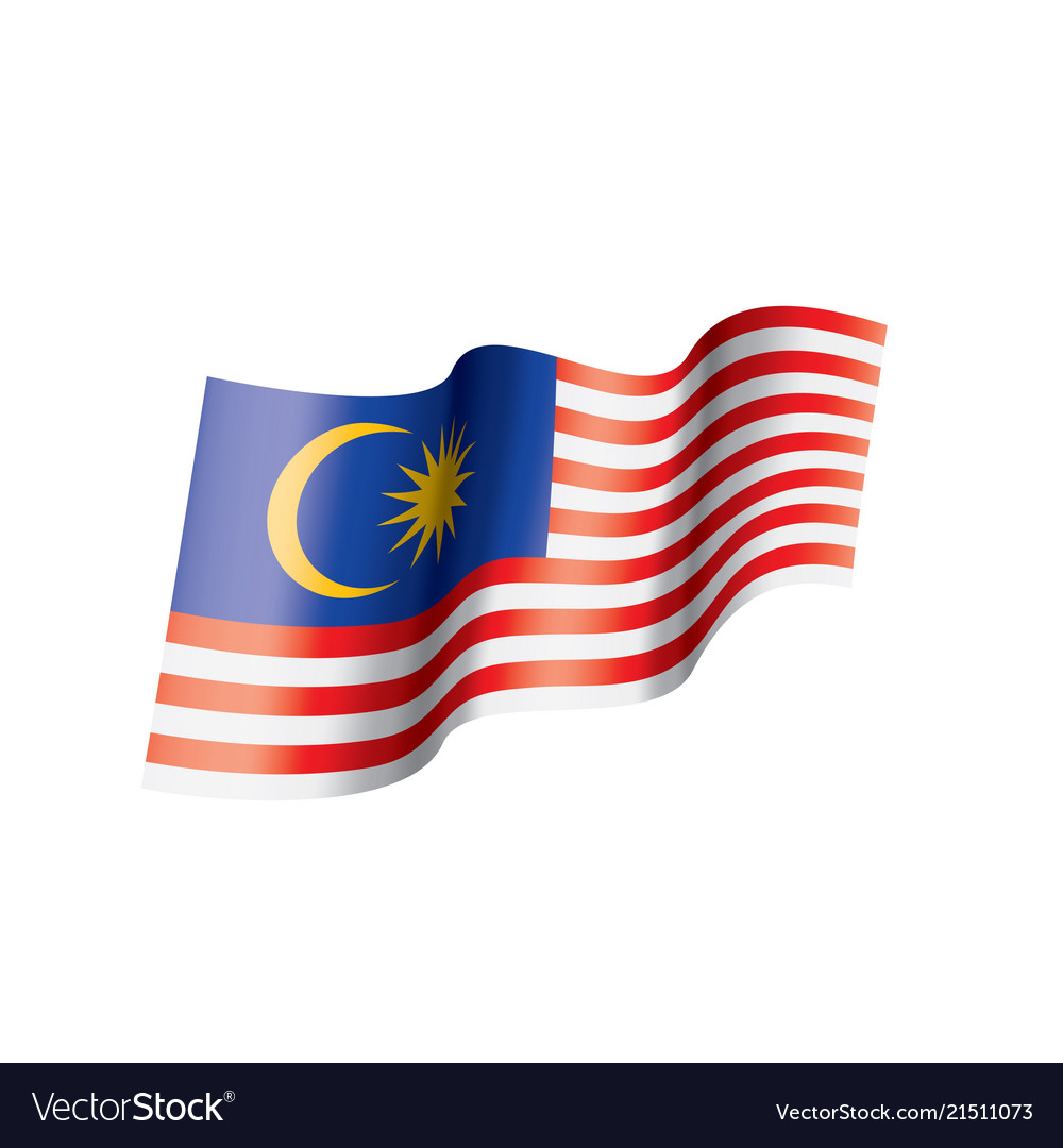 Malaysia flag Royalty Free Vector Image - VectorStock