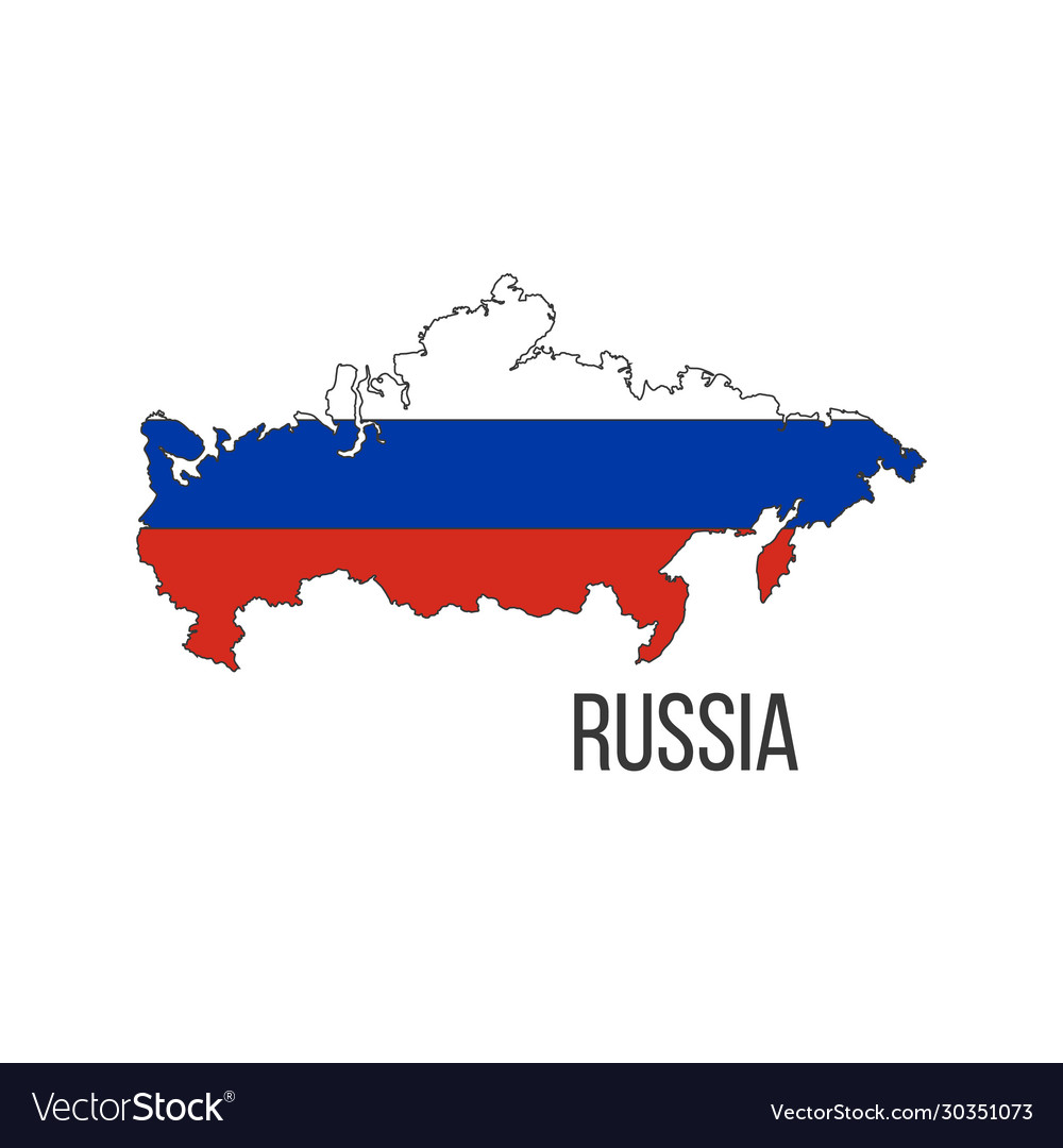 Premium Vector  Russia 3d map with national flag