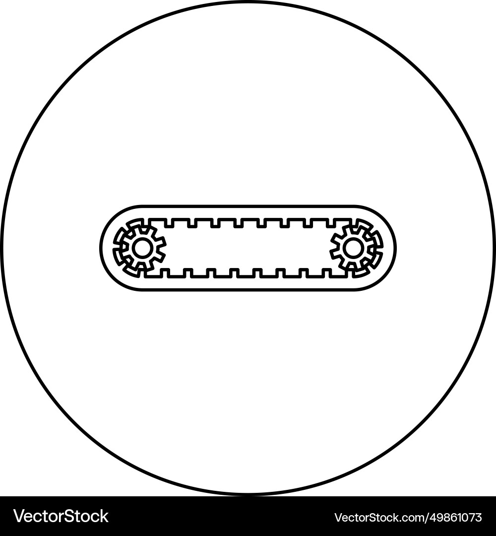 Strap for engine toothed belt gears cambelt Vector Image