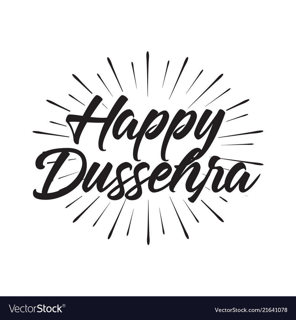 Happy dussehra Royalty Free Vector Image - VectorStock