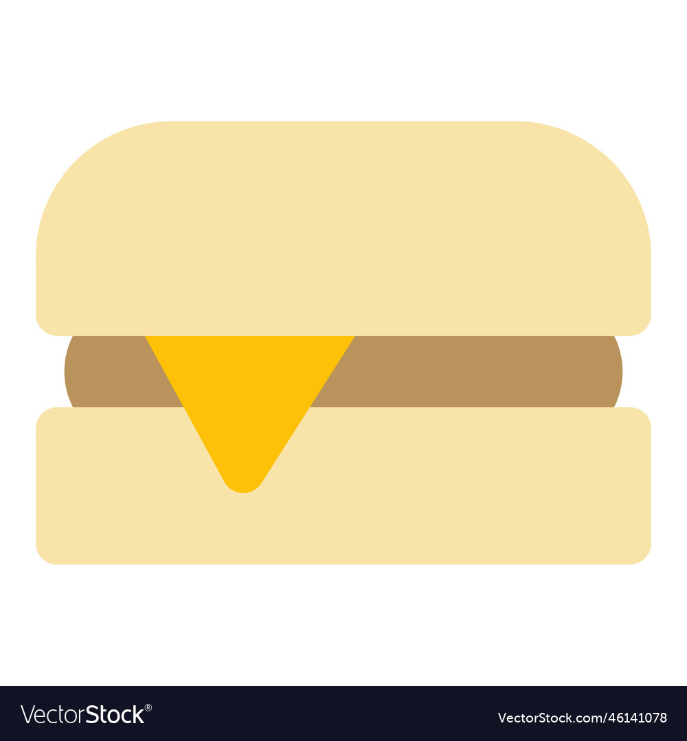 Tasty Cheese Slice In Crispy Burger Royalty Free Vector Tasty Cheese Slice In Crispy Burger Royalty Free Vector