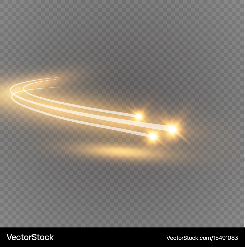 Abstract glowing magic star light effect Vector Image