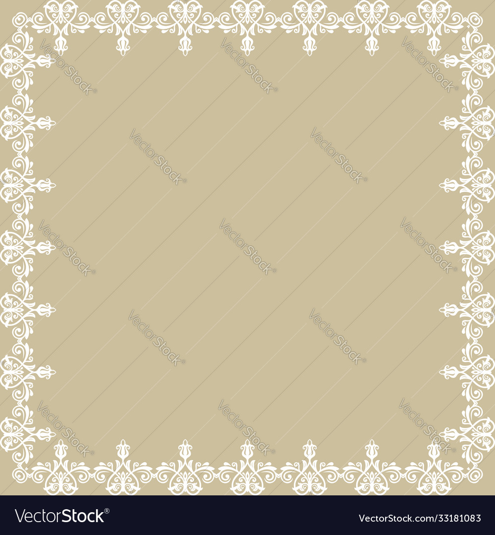 Floral fine frame Royalty Free Vector Image - VectorStock