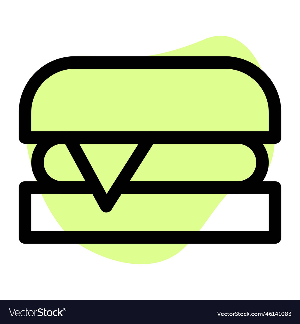 Tasty Cheese Slice In Crispy Burger Royalty Free Vector Tasty Cheese Slice In Crispy Burger Royalty Free Vector