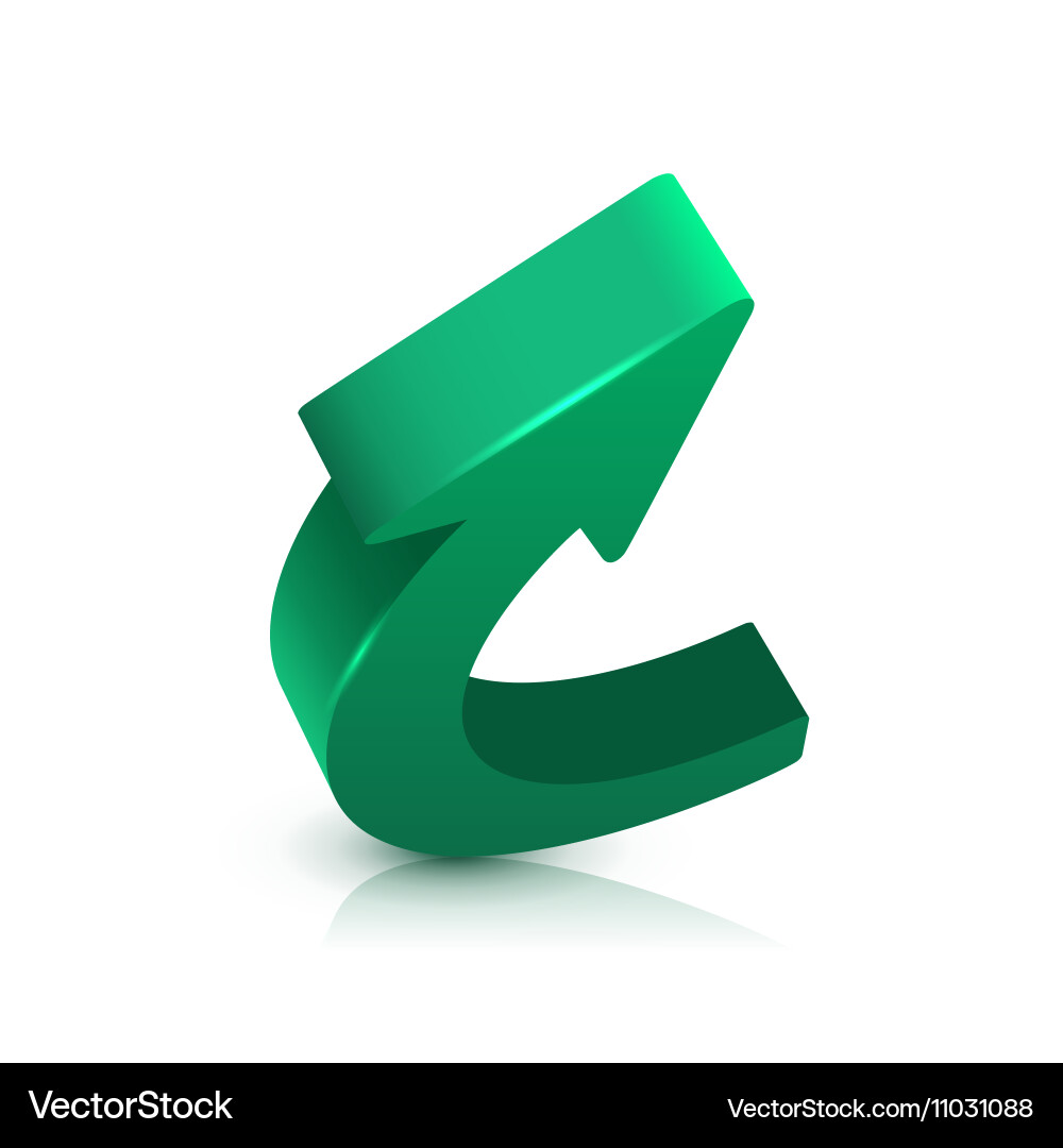 Arrow 3d Royalty Free Vector Image - VectorStock