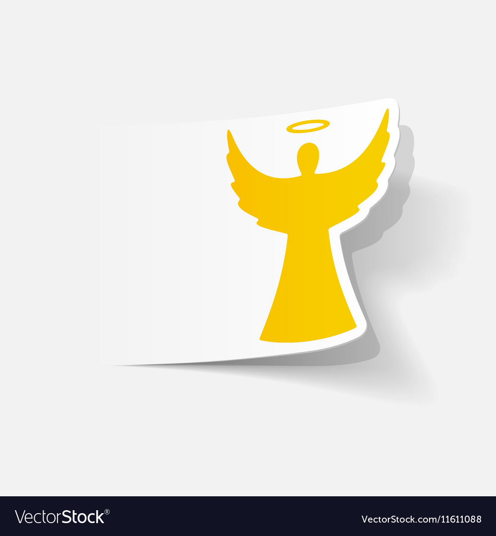 Realistic design element angel Royalty Free Vector Image