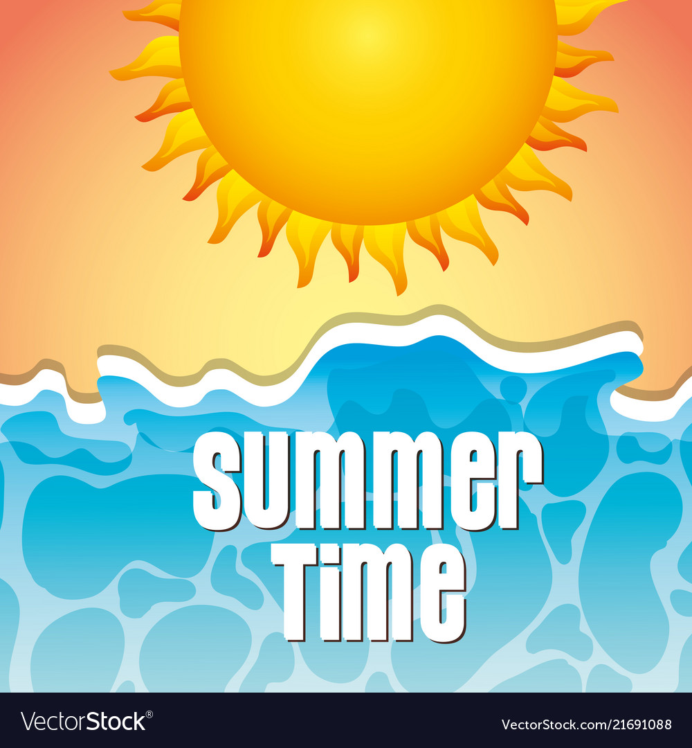 Its summer time Royalty Free Vector Image - VectorStock