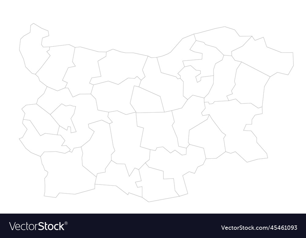 Bulgaria political map of administrative divisions