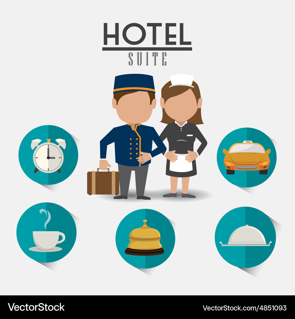 Hotel design Royalty Free Vector Image - VectorStock