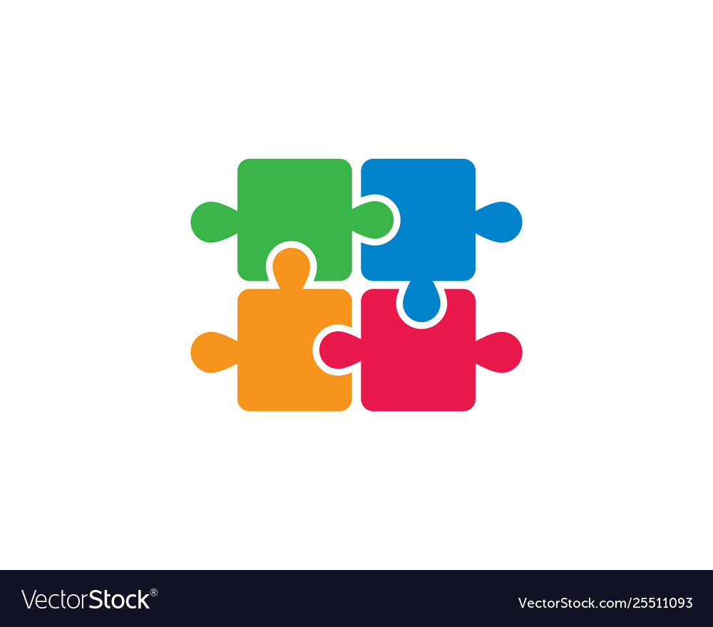 Puzzle icon design Royalty Free Vector Image - VectorStock