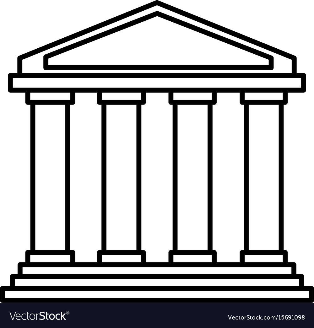 Bank icon image Royalty Free Vector Image - VectorStock