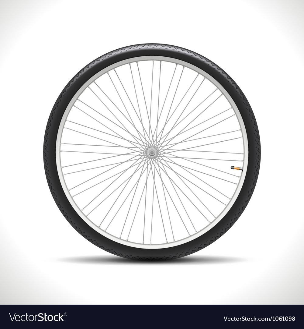 Bicycle wheel Royalty Free Vector Image VectorStock