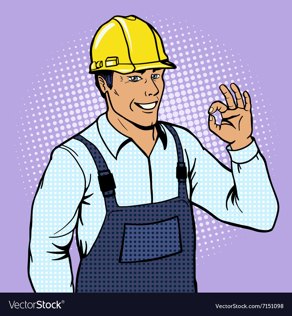 Man builder Royalty Free Vector Image - VectorStock