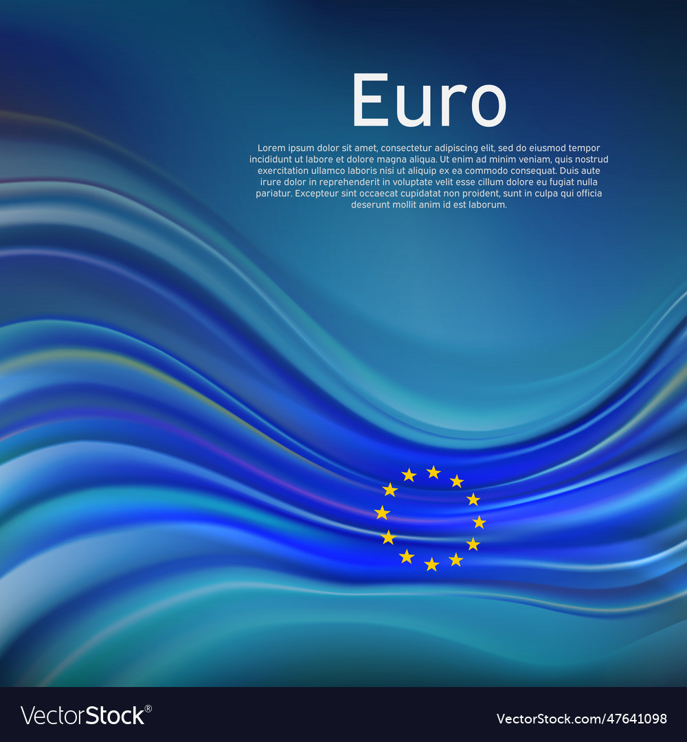 Eu flag background abstract european union flag Vector Image