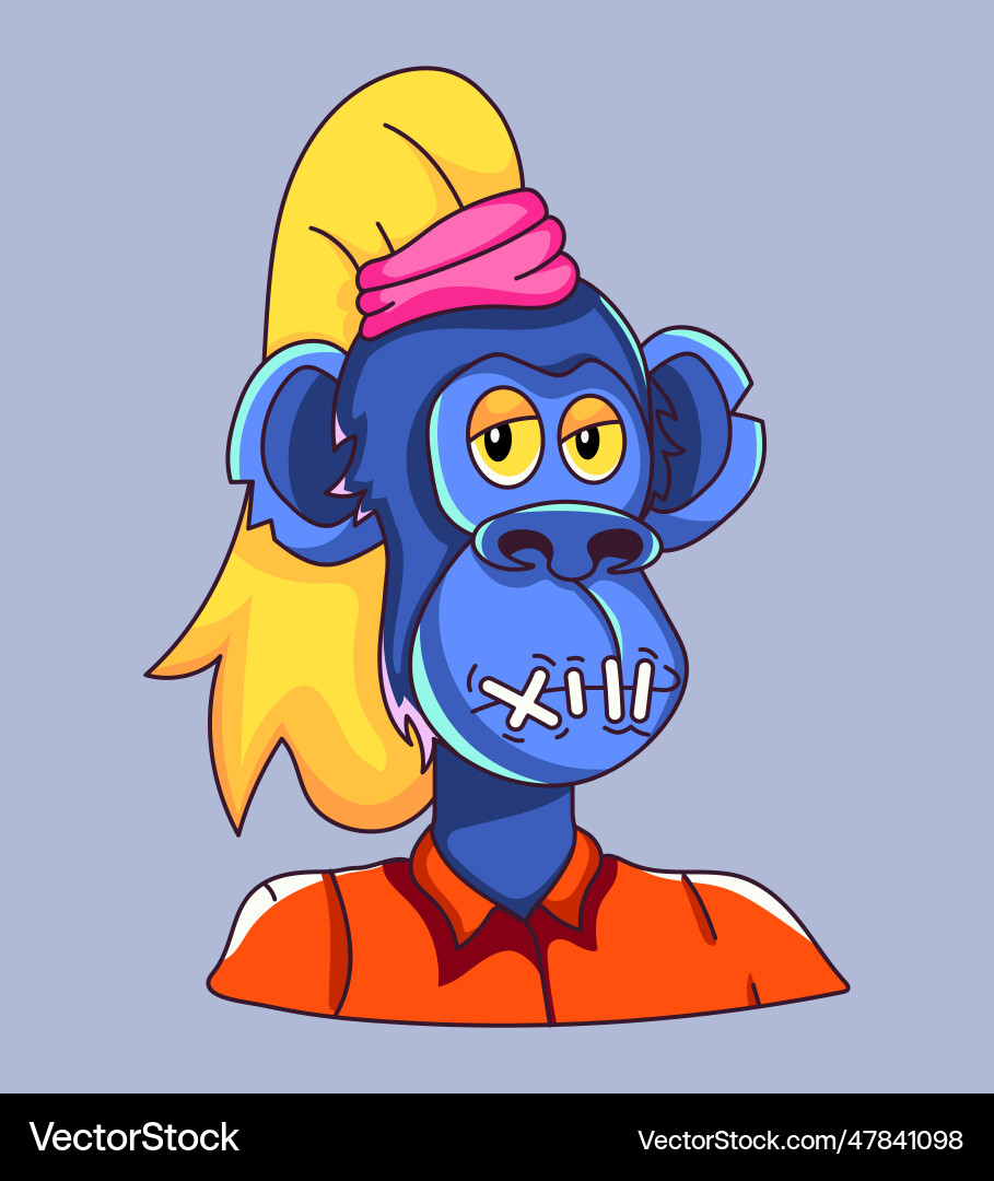 Monkey face Royalty Free Vector Image - VectorStock