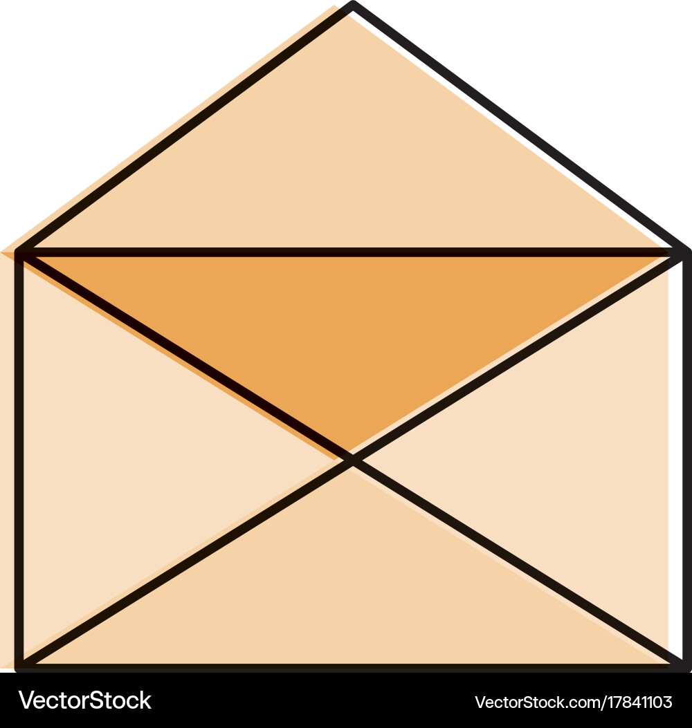 Envelope mail isolated icon Royalty Free Vector Image