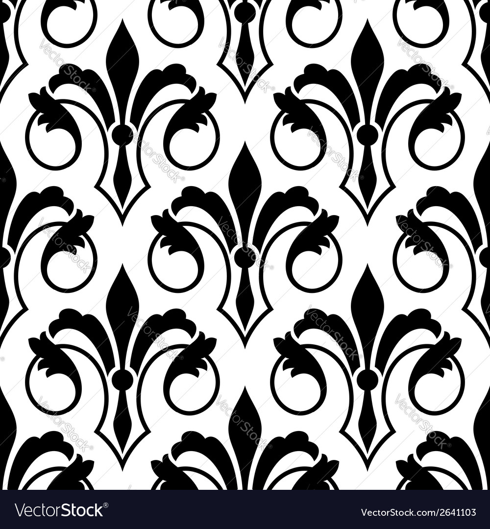fleur de lys seamless bakground pattern royalty free vector