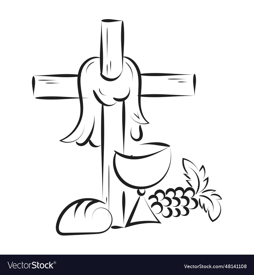 Christian symbol design for print Royalty Free Vector Image