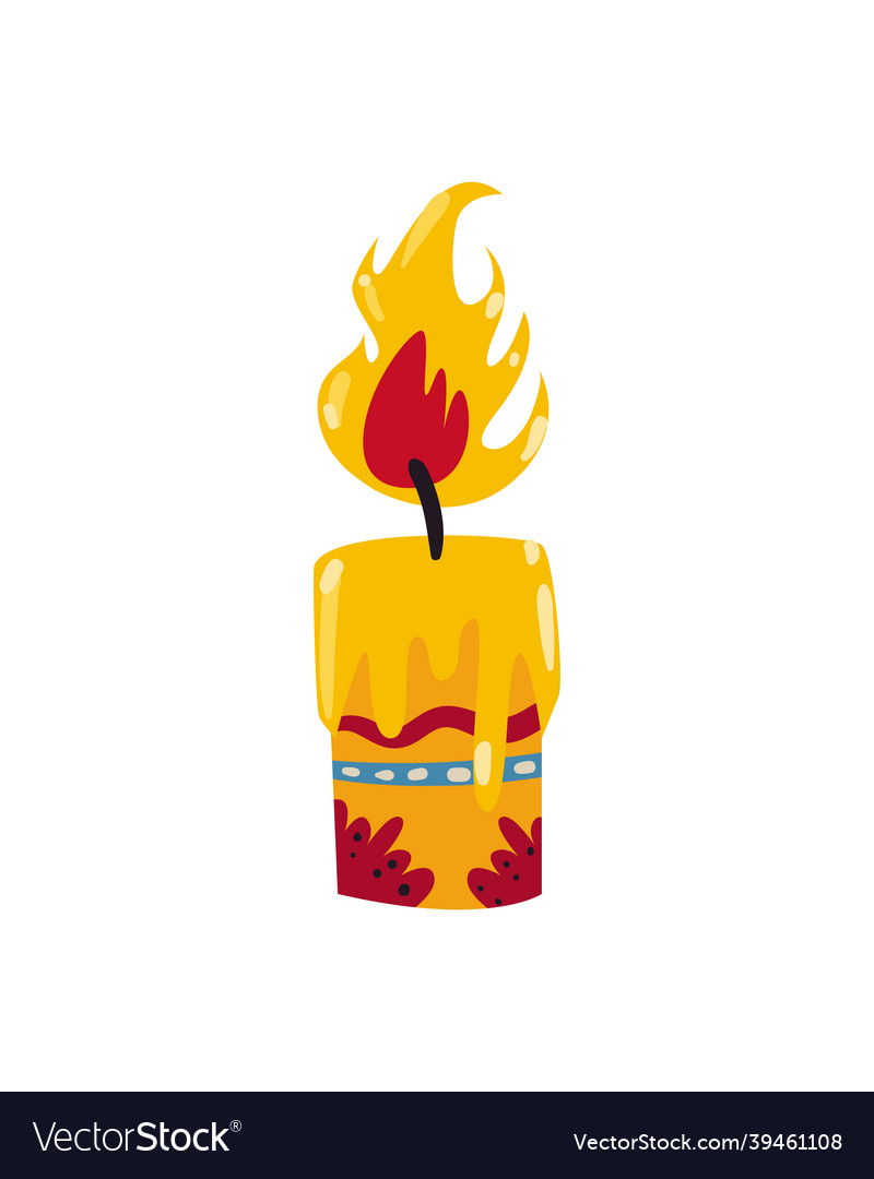 Mexican candle icon Royalty Free Vector Image - VectorStock