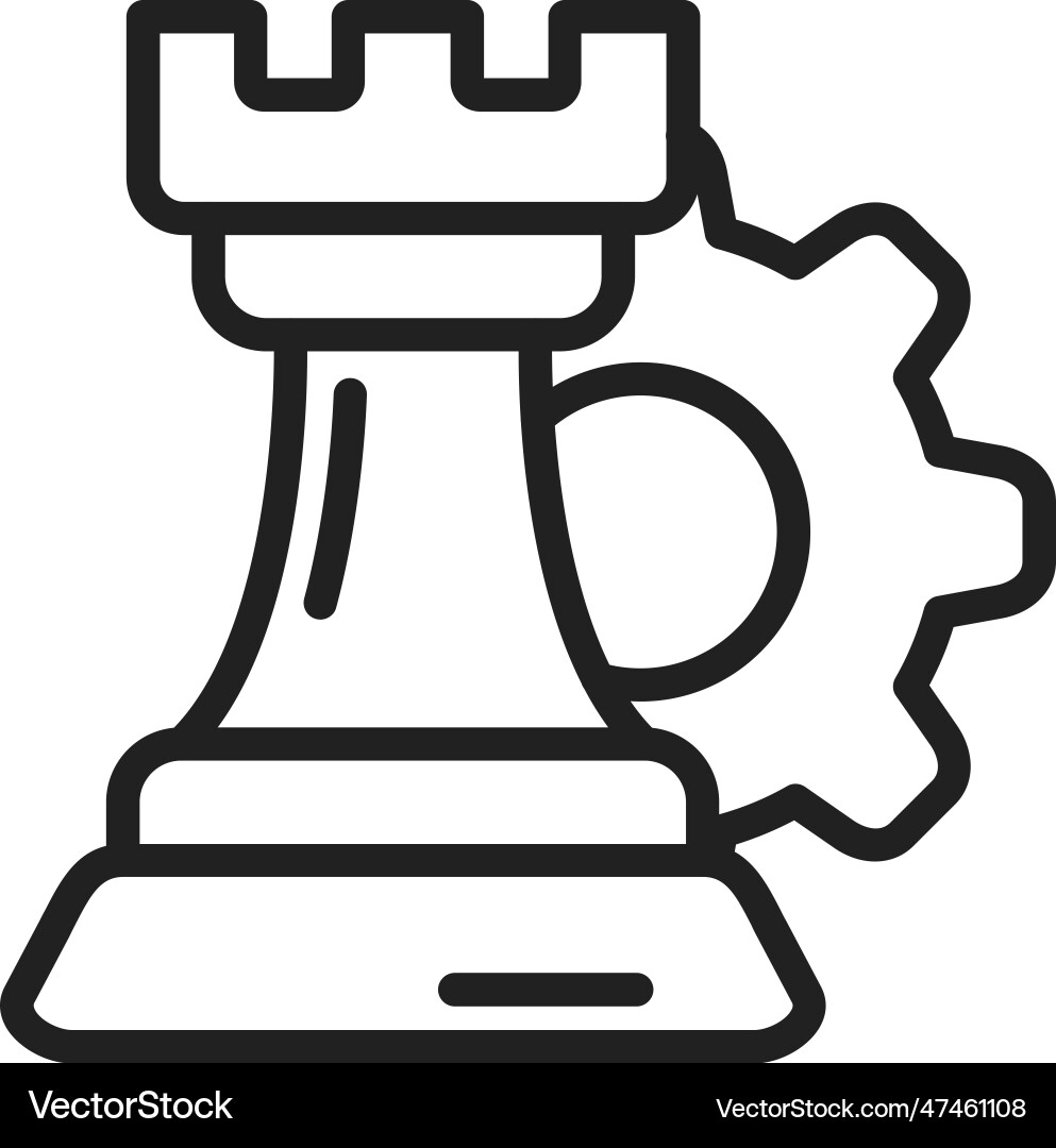 Strategy icon image Royalty Free Vector Image - VectorStock