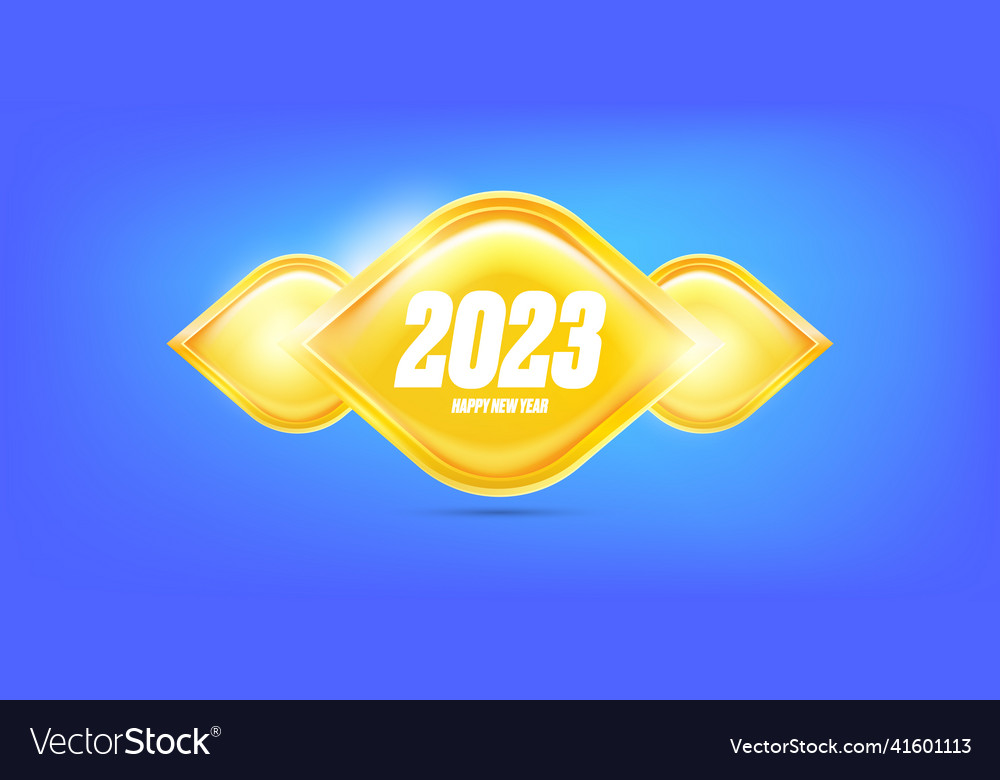 2023 happy new year horizontal banner background Vector Image