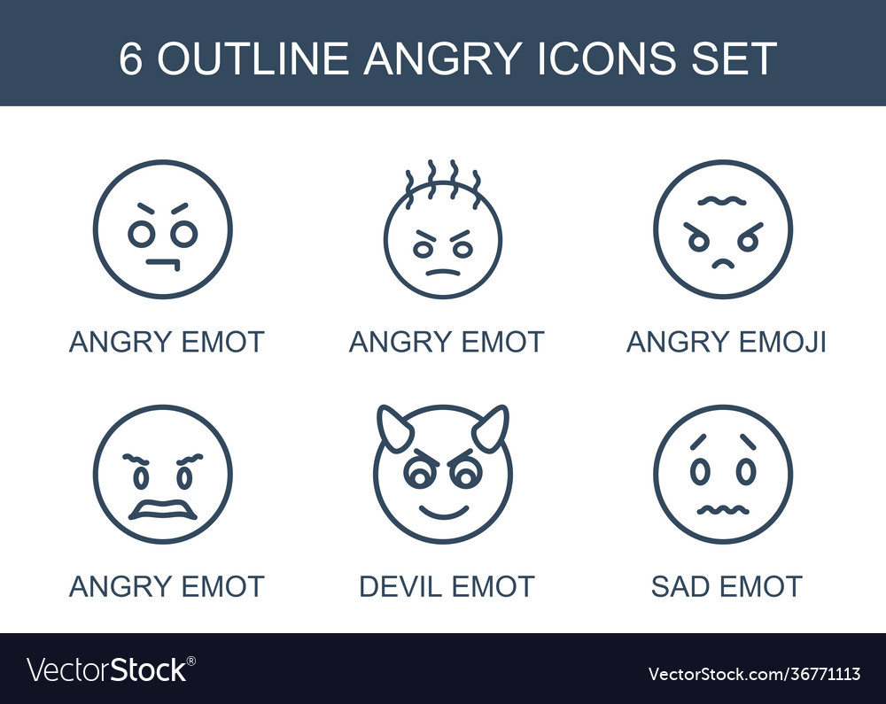 Angry icons