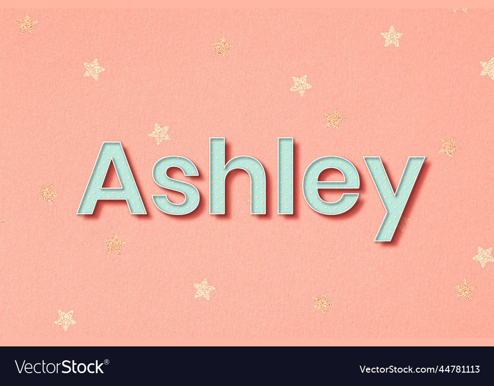 The Name Ashley In Cursive