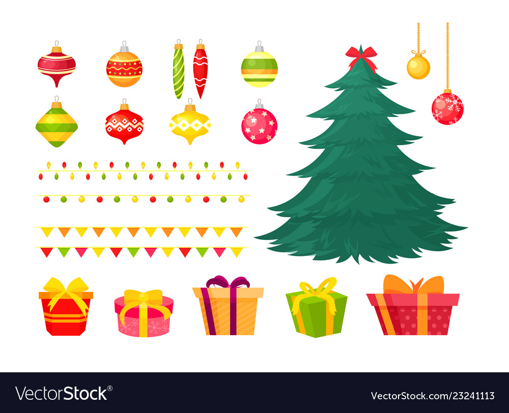 Christmas tree vector image Christmas tree