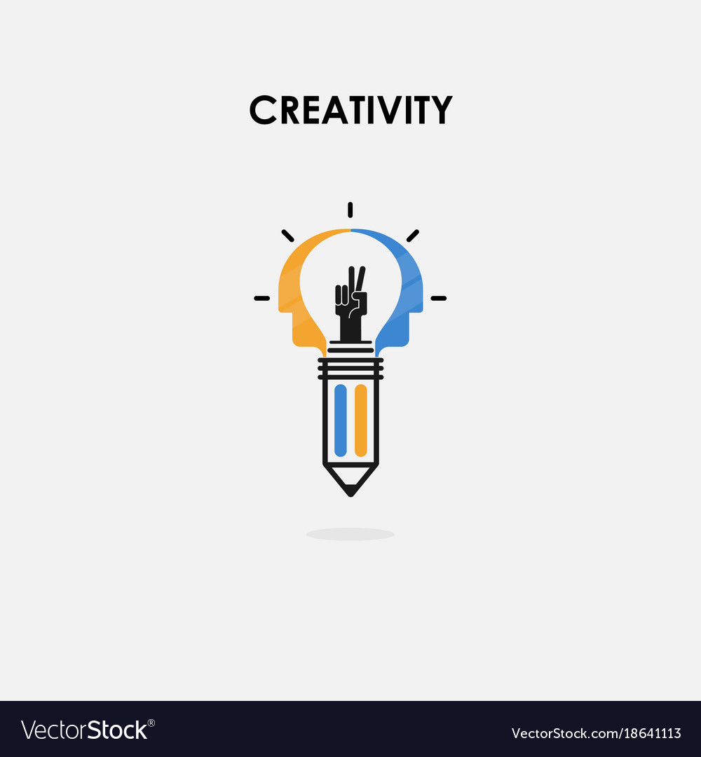 Creative light bulb and success concept Royalty Free Vector