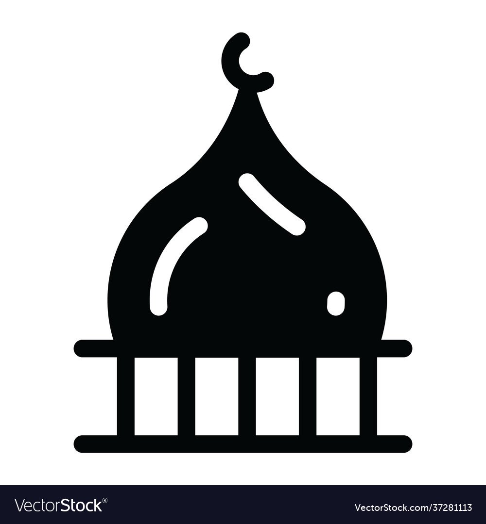 Mosque dome Royalty Free Vector Image - VectorStock