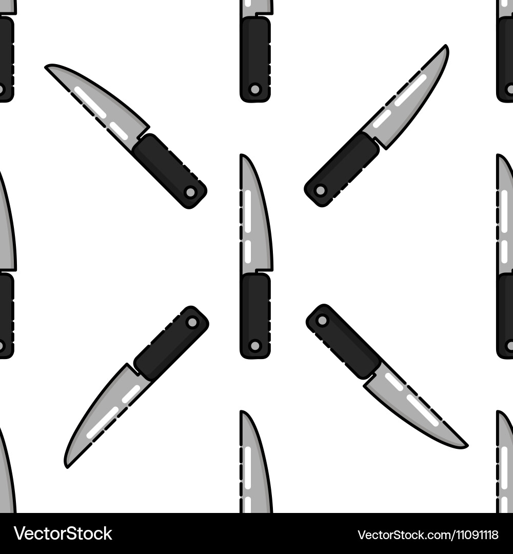 Kitchen flat icon pattern Royalty Free Vector Image