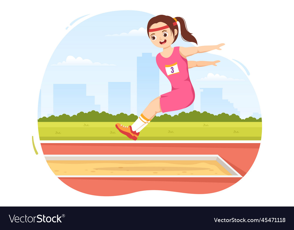 Kids Long Jump Photos, Images and Pictures