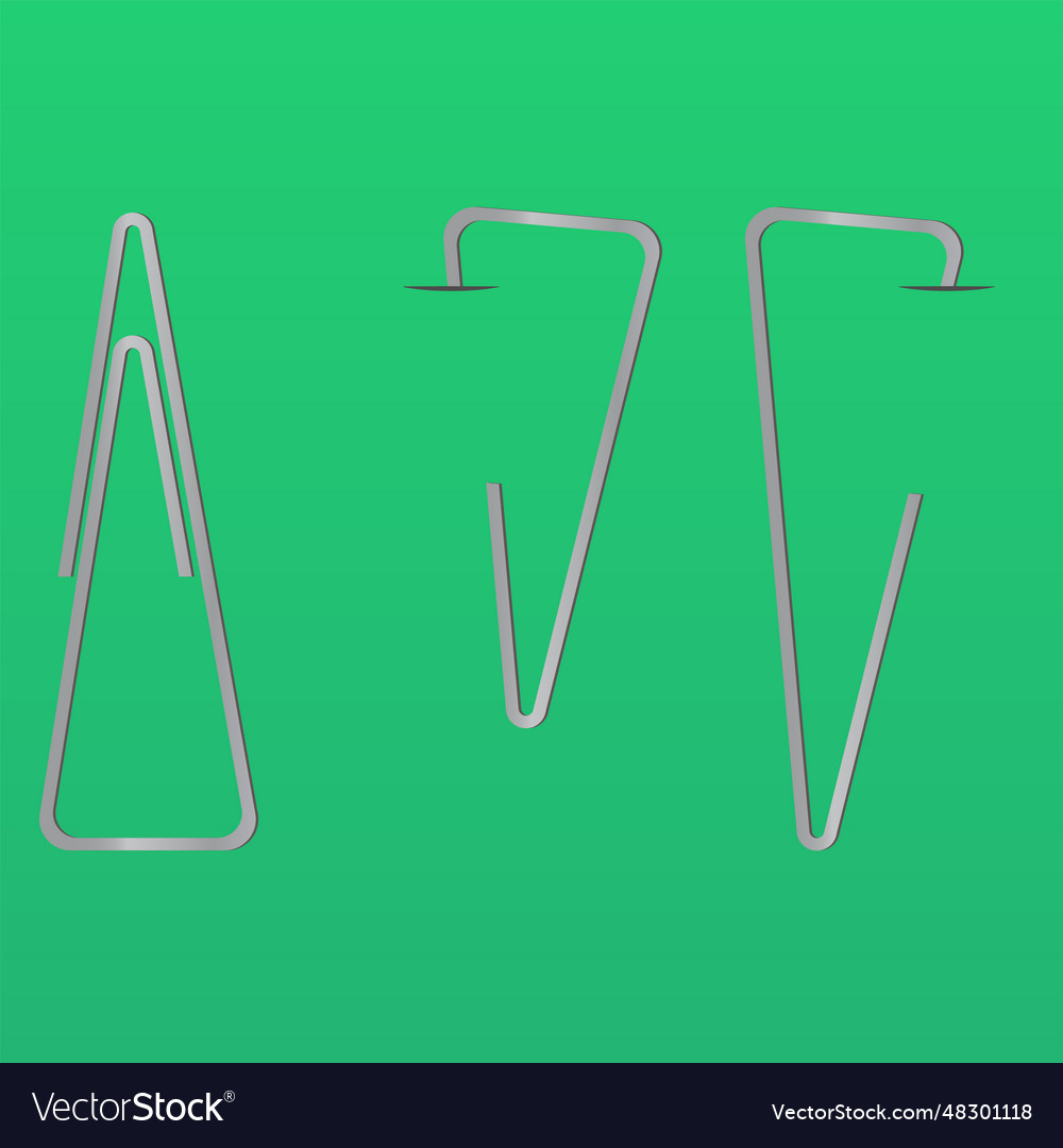 Triangle Paper Clip Vector