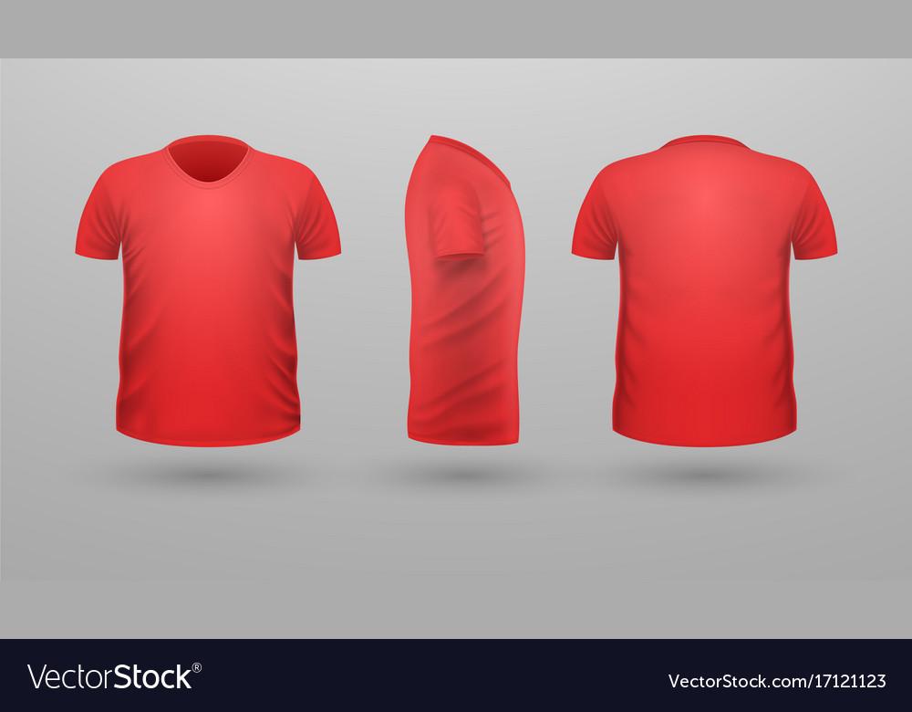 red t shirt front