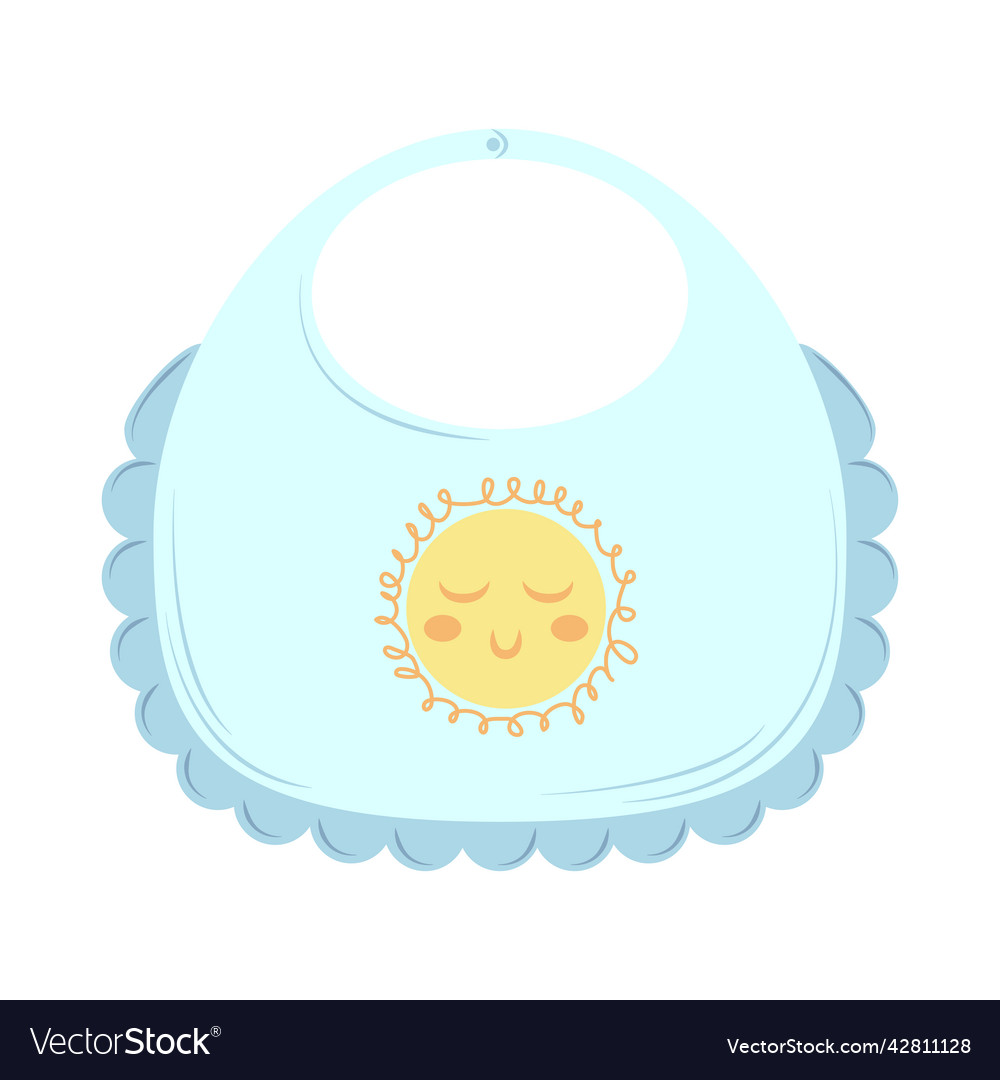 Baby bib cartoon Royalty Free Vector Image - VectorStock