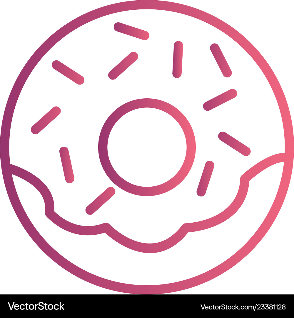 Doughnut icon Royalty Free Vector Image - VectorStock
