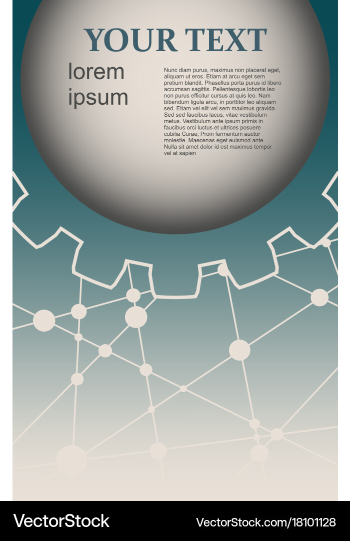 Molecule and communication background Royalty Free Vector