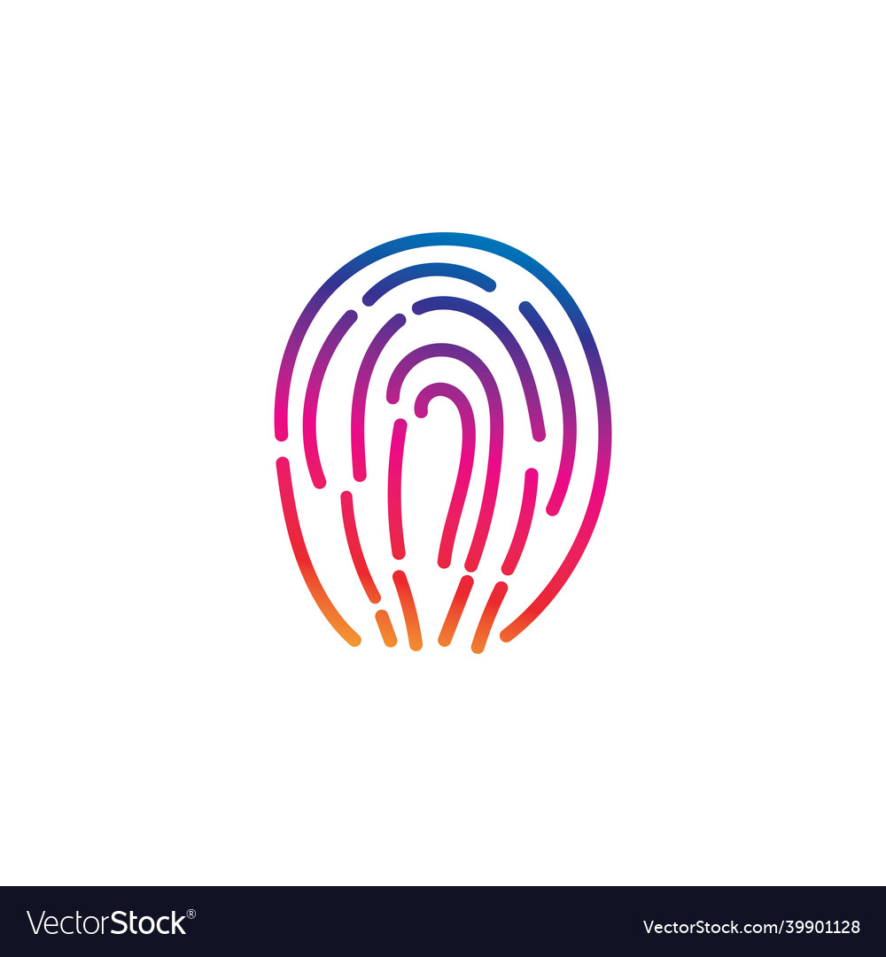 Phone security fingerprint template Royalty Free Vector