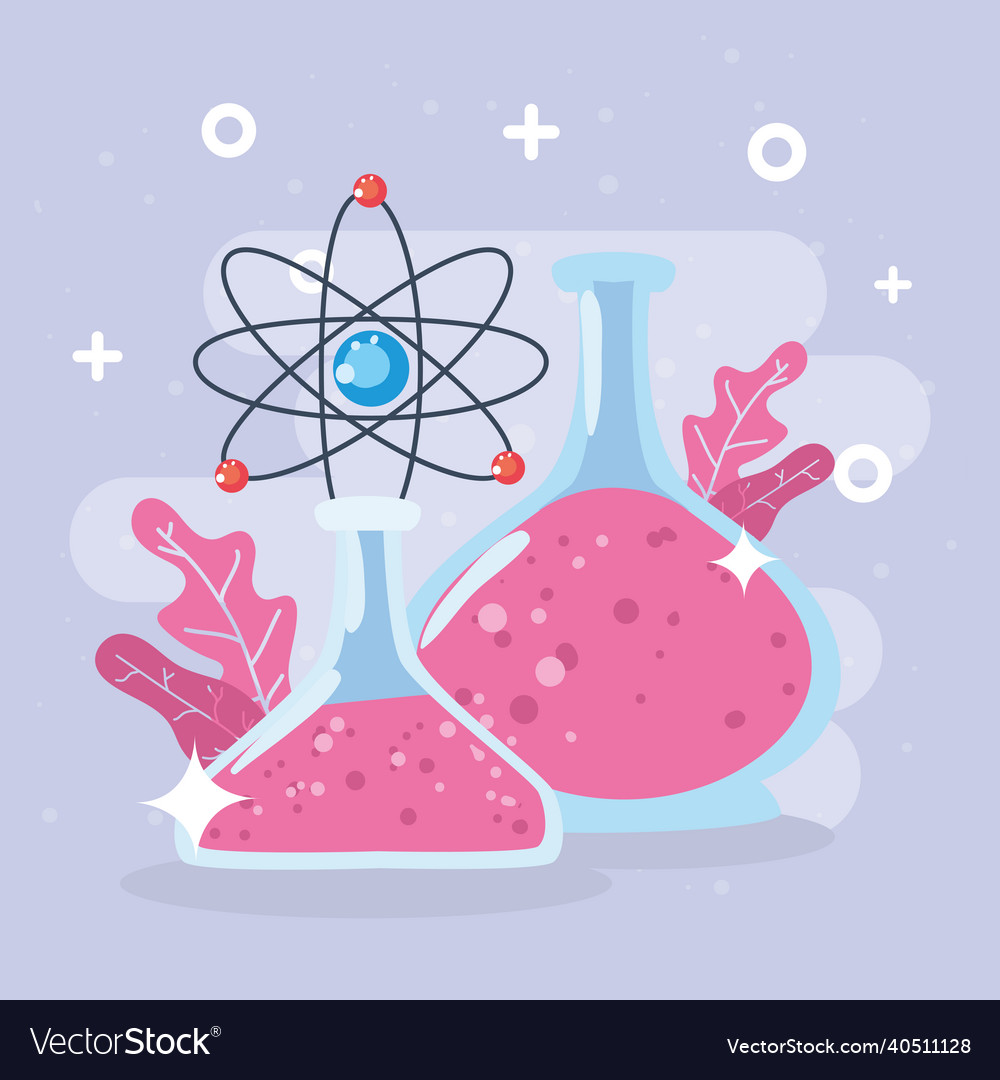 Science flask Royalty Free Vector Image - VectorStock