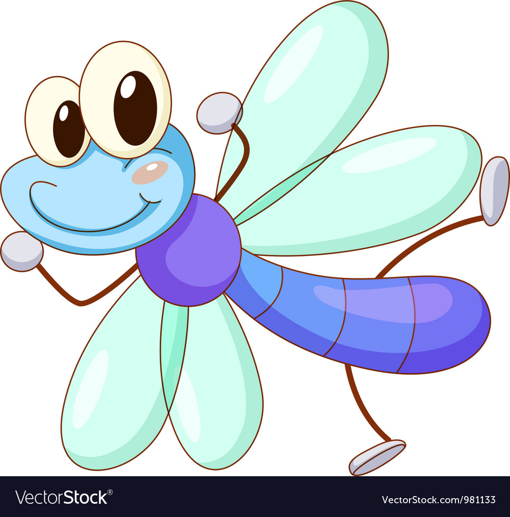 Download Cute Dragonfly Royalty Free Vector Image - VectorStock