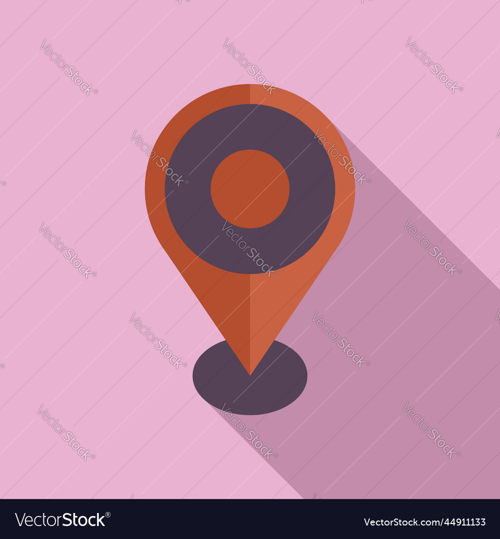 Location icon flat interface computer Royalty Free Vector