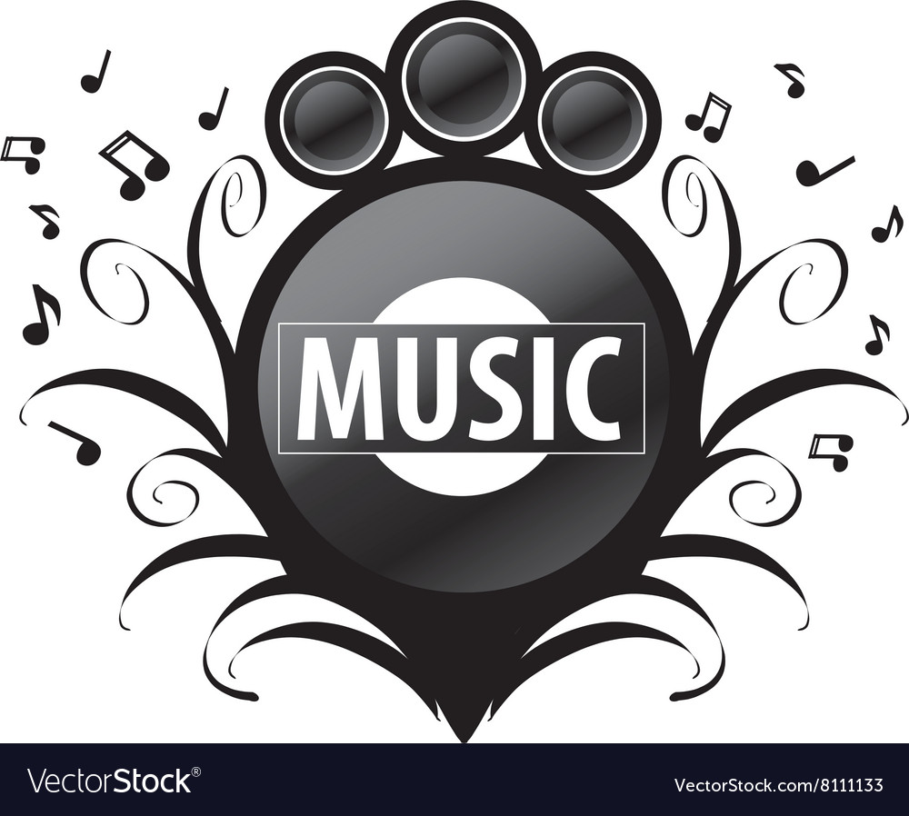 Logo music Royalty Free Vector Image - VectorStock