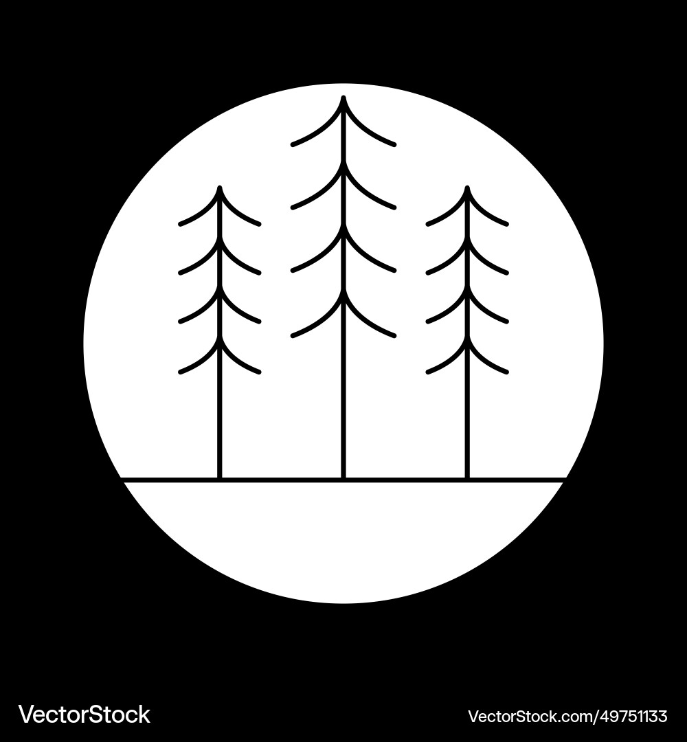 Pine tree icon logo image Royalty Free Vector Image