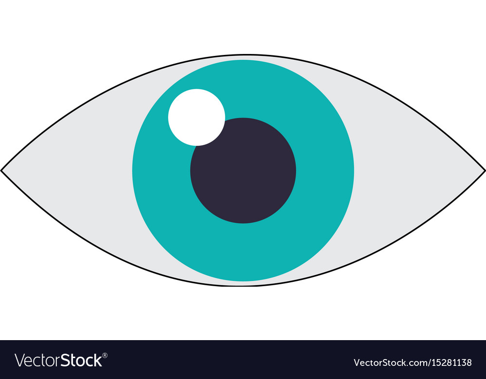 Eye icon surveillance system emblem Royalty Free Vector