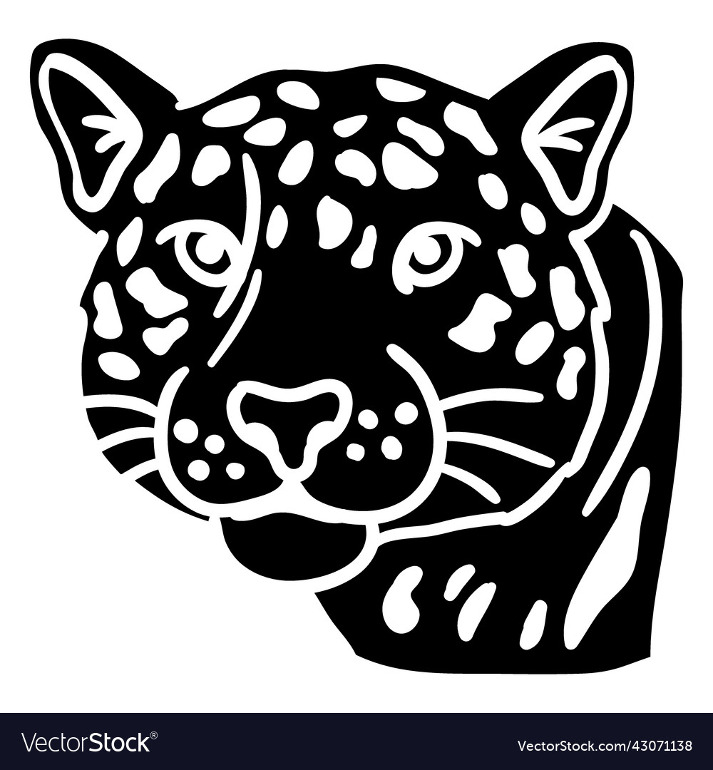 Jaguar animal black Royalty Free Vector Image - VectorStock