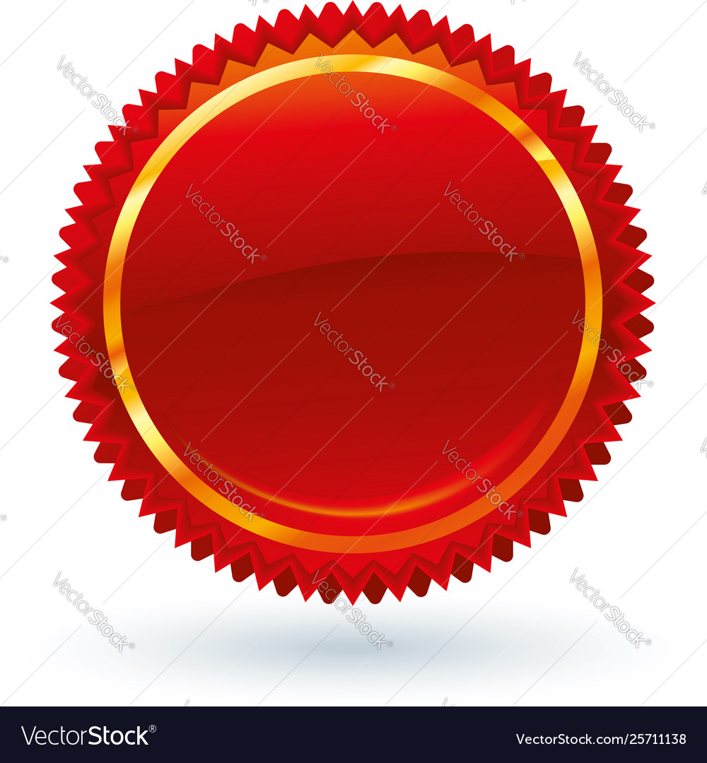 Starburst badge in shiny style with lights Vector Image